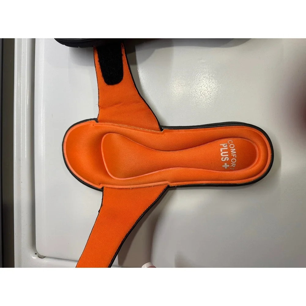 Oregon State Beavers Comfort Plus Slide Sandals Orange Black Youth‎ Size 5/6